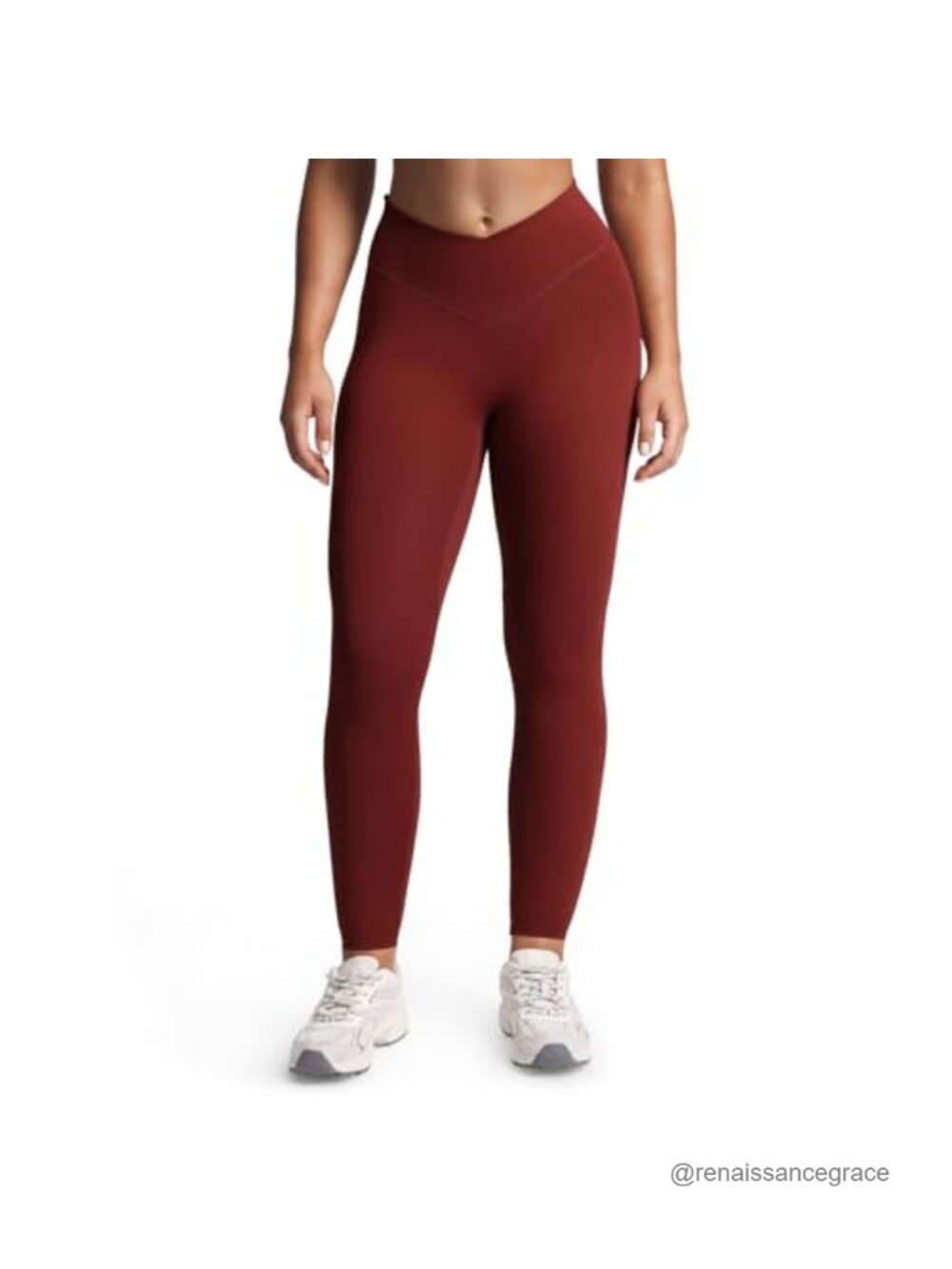 V Waist Hidden Scrunch Leggings Nylon Spandex Yoga Workout Pants